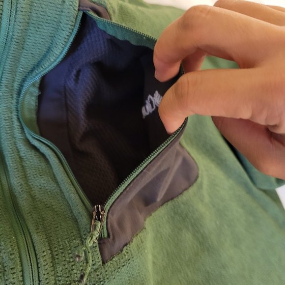 Columbia Men's Half Zip Sweater Top Omni-wick Pullover Long Sleeve Green L - Picture 5 of 12